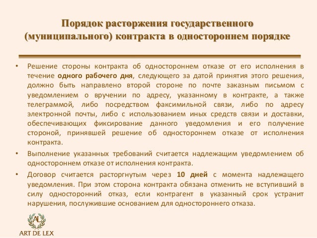 Расторжение Контракта по Соглашению Сторон образец